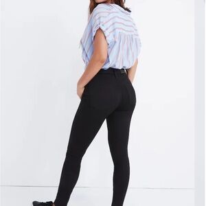 Madewell Women's Curvy High-Rise Skinny Jeans in black